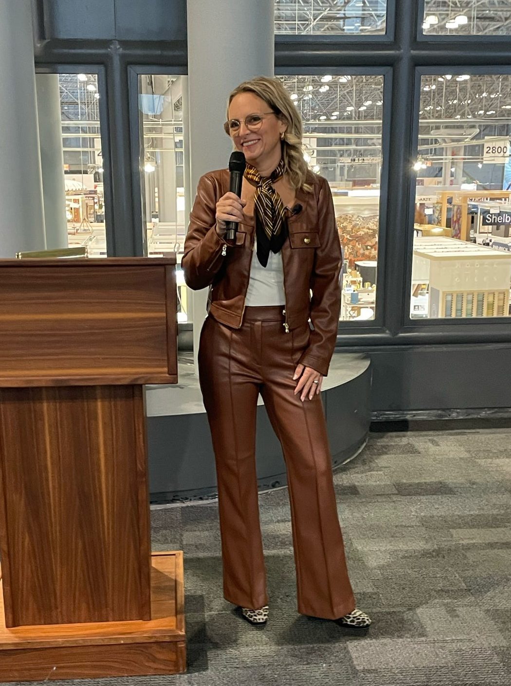 Jacki Arena speaking at the 2025 breakfast
